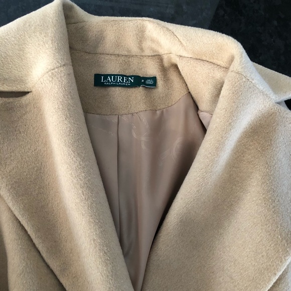 Wrap-front Wool-blend coat - Picture 2 of 5